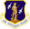 The military insignia of the Massachusetts Air National Guard