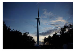 Wind Turbine located on the JBCC